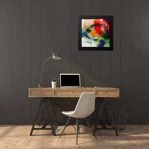 Vibrant Terrain I Black Modern Wood Framed Art Print by Jasper, Sisa