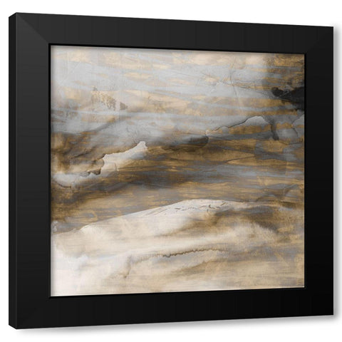 Surface II Black Modern Wood Framed Art Print by Jasper, Sisa