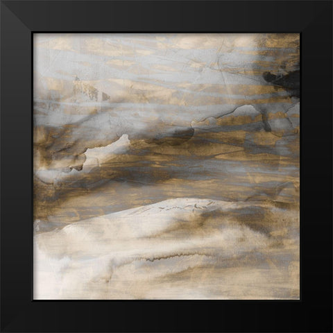 Surface II Black Modern Wood Framed Art Print by Jasper, Sisa