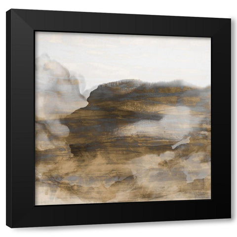 Surface III Black Modern Wood Framed Art Print with Double Matting by Jasper, Sisa