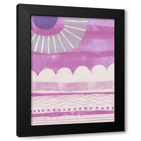 Pink Dream I Black Modern Wood Framed Art Print by Deans, Karen