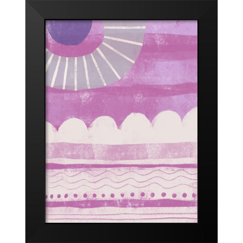 Pink Dream I Black Modern Wood Framed Art Print by Deans, Karen