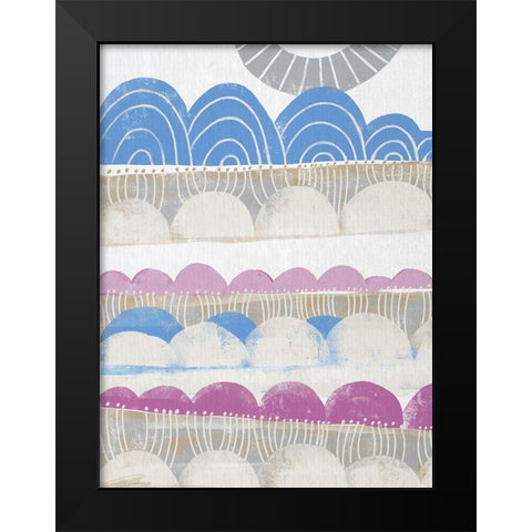 Pink Dream II Black Modern Wood Framed Art Print by Deans, Karen