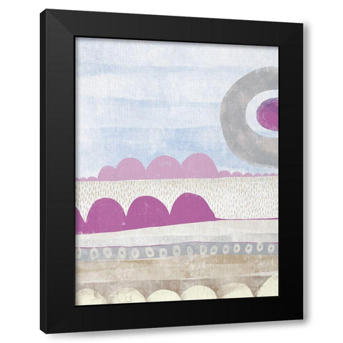Pink Dream III Black Modern Wood Framed Art Print with Double Matting by Deans, Karen