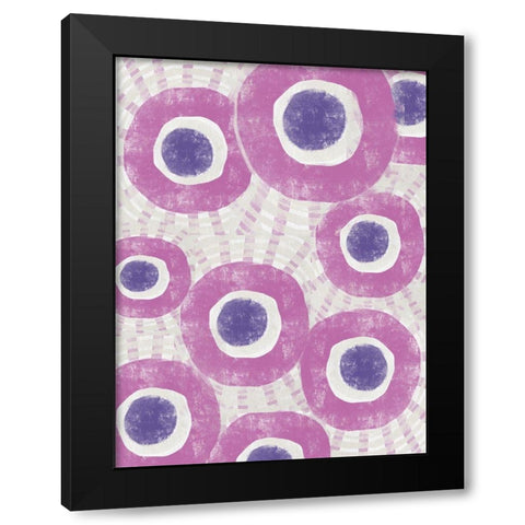 Pink Dream IV Black Modern Wood Framed Art Print with Double Matting by Deans, Karen
