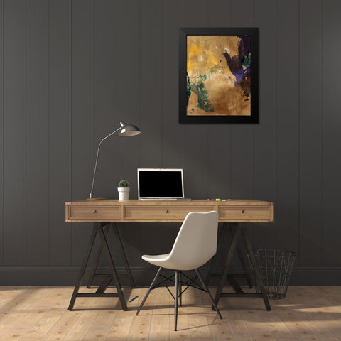 Amber Haze I Black Modern Wood Framed Art Print by Jasper, Sisa
