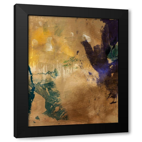 Amber Haze I Black Modern Wood Framed Art Print by Jasper, Sisa