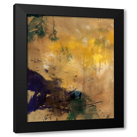 Amber Haze II Black Modern Wood Framed Art Print with Double Matting by Jasper, Sisa
