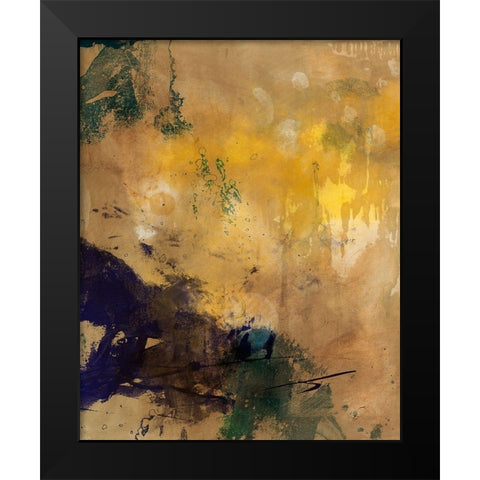 Amber Haze II Black Modern Wood Framed Art Print by Jasper, Sisa