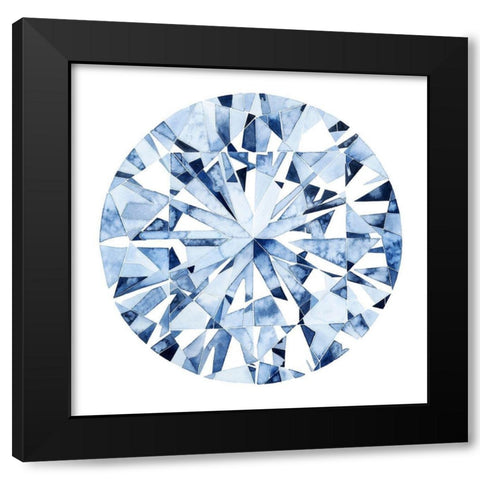 Diamond Drops I Black Modern Wood Framed Art Print by Popp, Grace