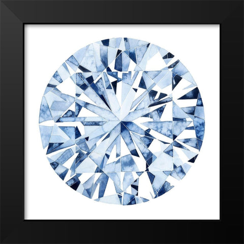 Diamond Drops I Black Modern Wood Framed Art Print by Popp, Grace