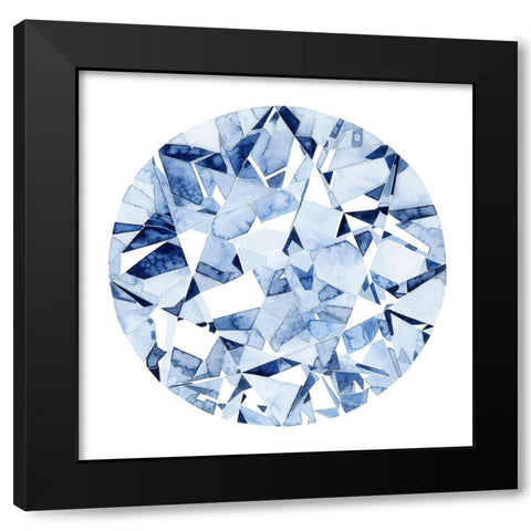 Diamond Drops II Black Modern Wood Framed Art Print by Popp, Grace