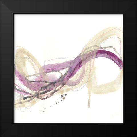 Wave Equation II Black Modern Wood Framed Art Print by Vess, June Erica