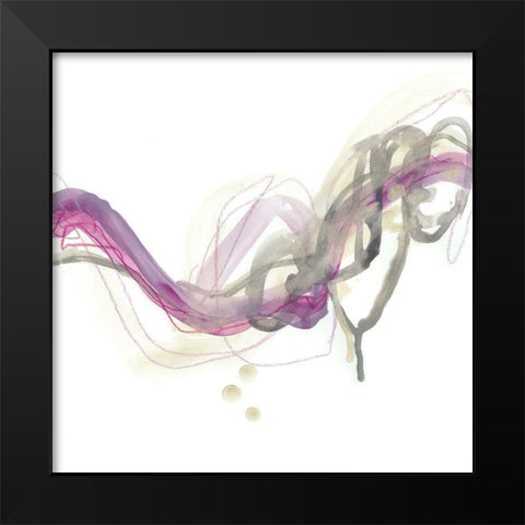 Wave Equation III Black Modern Wood Framed Art Print by Vess, June Erica