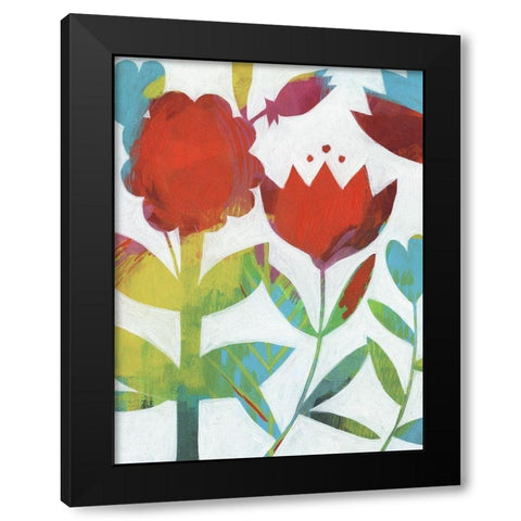 Vibrancy II Black Modern Wood Framed Art Print with Double Matting by Popp, Grace