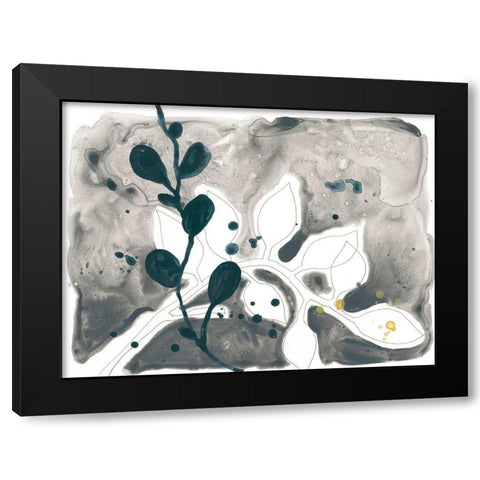 Navy Garden Inspiration V Black Modern Wood Framed Art Print with Double Matting by Vess, June Erica
