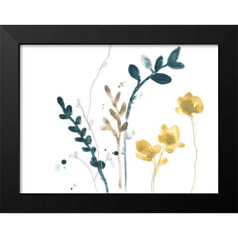 Navy Garden Inspiration VI Black Modern Wood Framed Art Print by Vess, June Erica