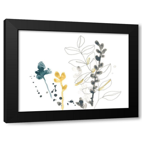 Navy Garden Inspiration VIII Black Modern Wood Framed Art Print by Vess, June Erica