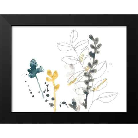 Navy Garden Inspiration VIII Black Modern Wood Framed Art Print by Vess, June Erica