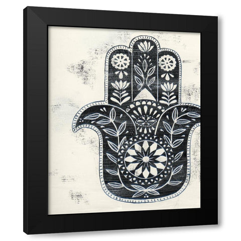 Day Hamsa II Black Modern Wood Framed Art Print by Popp, Grace