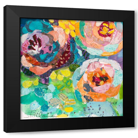 Bold Blooms I Black Modern Wood Framed Art Print by St. Hilaire, Elizabeth
