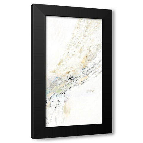 Seafoam Neutral IV Black Modern Wood Framed Art Print with Double Matting by Gardner, Jennifer