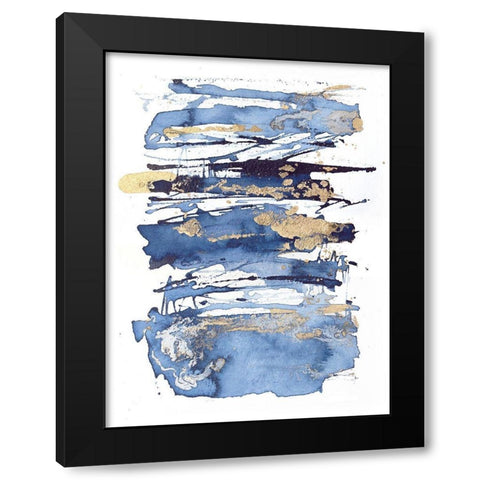 Blue Rapture I Black Modern Wood Framed Art Print by Contacessi, Julia
