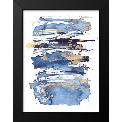 Blue Rapture I Black Modern Wood Framed Art Print by Contacessi, Julia