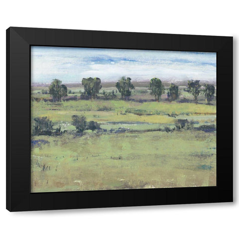 Horizon Time II Black Modern Wood Framed Art Print with Double Matting by OToole, Tim