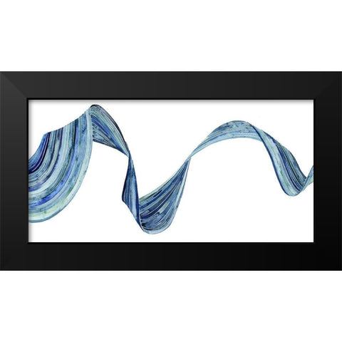 Blue Rush I Black Modern Wood Framed Art Print by Popp, Grace