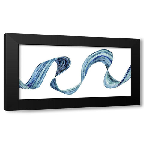 Blue Rush II Black Modern Wood Framed Art Print by Popp, Grace