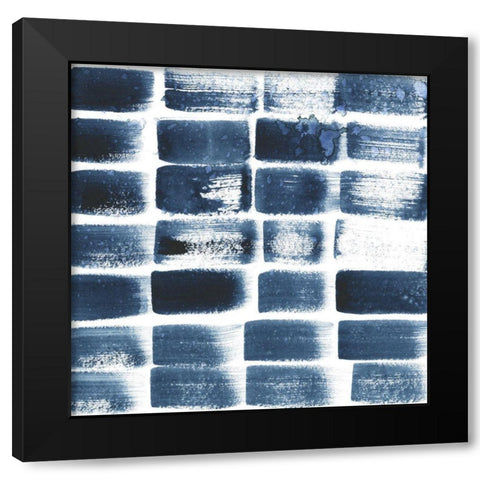 Indigo Ripple II Black Modern Wood Framed Art Print with Double Matting by Popp, Grace