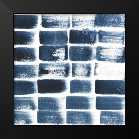 Indigo Ripple II Black Modern Wood Framed Art Print by Popp, Grace