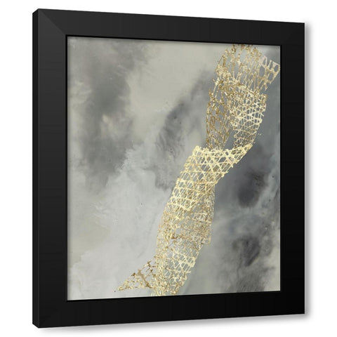 Cloud Matrix III Black Modern Wood Framed Art Print with Double Matting by Goldberger, Jennifer