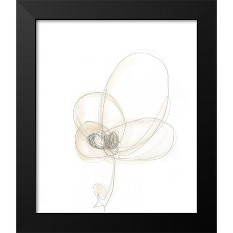 Garden Gestures IV Black Modern Wood Framed Art Print by Vess, June Erica