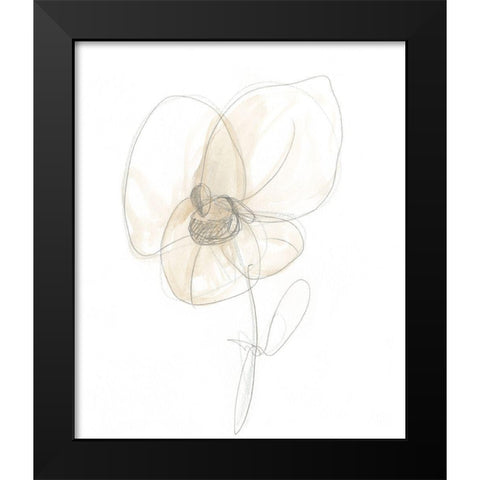 Garden Gestures VII Black Modern Wood Framed Art Print by Vess, June Erica