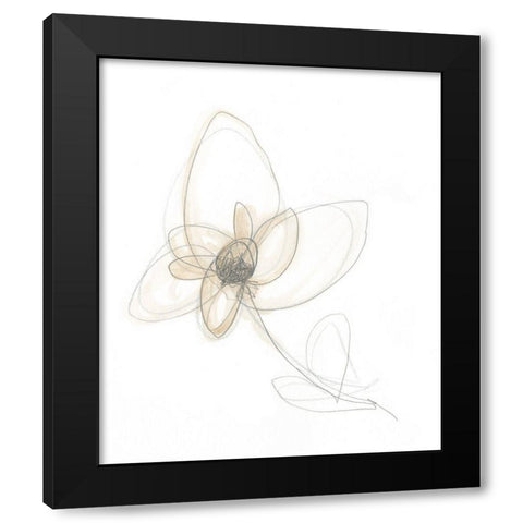 Garden Gestures IX Black Modern Wood Framed Art Print by Vess, June Erica