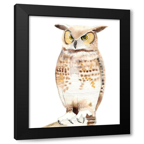 Hoo Dis I Black Modern Wood Framed Art Print with Double Matting by Ludwig, Alicia