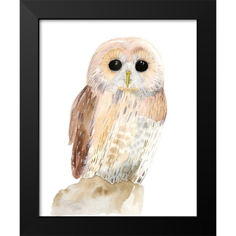 Hoo Dis IV Black Modern Wood Framed Art Print by Ludwig, Alicia