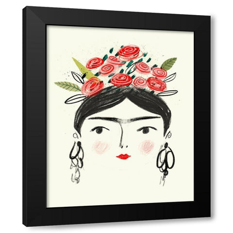 Fridas Dreams II Black Modern Wood Framed Art Print with Double Matting by Borges, Victoria