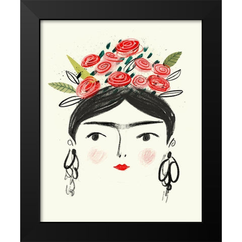 Fridas Dreams II Black Modern Wood Framed Art Print by Borges, Victoria