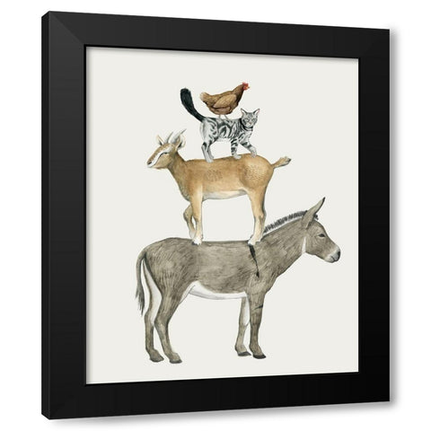 Farmland Family I Black Modern Wood Framed Art Print by Popp, Grace