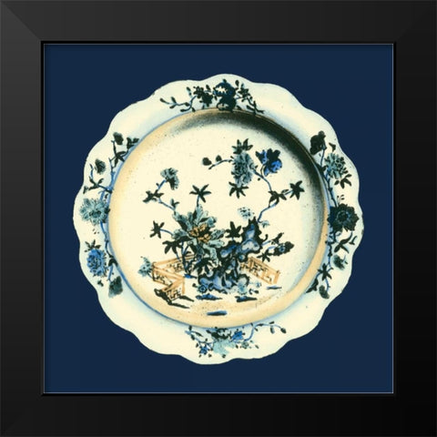 Porcelain Plate I Black Modern Wood Framed Art Print by Vision Studio