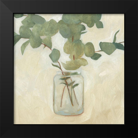 Greenery Still Life II Black Modern Wood Framed Art Print by Scarvey, Emma