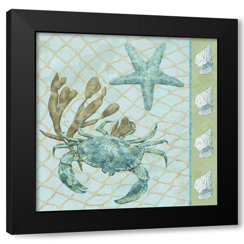 Under Sea II Black Modern Wood Framed Art Print by Reynolds, Jade