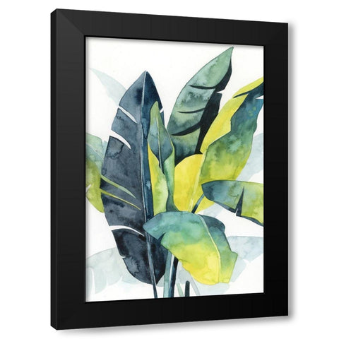 Sunset Palm Composition III Black Modern Wood Framed Art Print with Double Matting by Popp, Grace