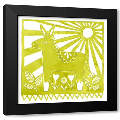 Dia de Fiesta II Black Modern Wood Framed Art Print with Double Matting by Popp, Grace