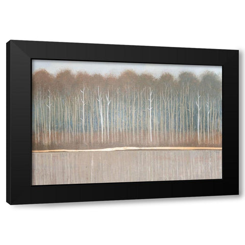 Along the River Bank II Black Modern Wood Framed Art Print with Double Matting by OToole, Tim