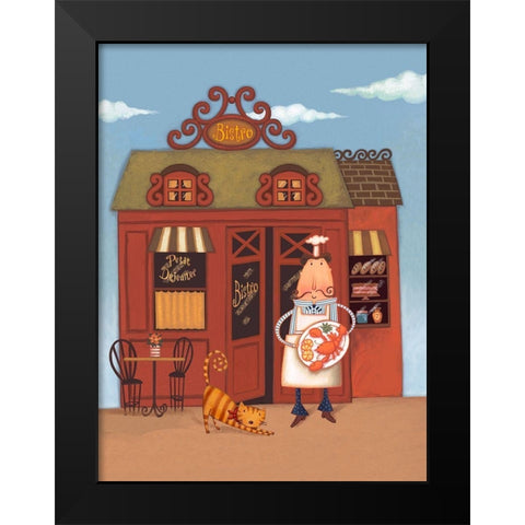 Cafe Chef III Black Modern Wood Framed Art Print by Eisner, Viv