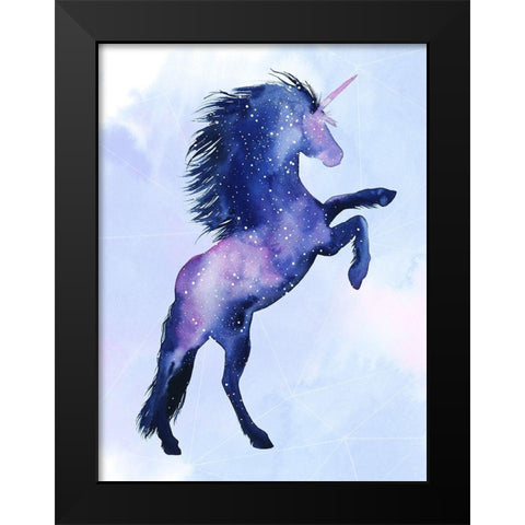 Unicorn Universe  III Black Modern Wood Framed Art Print by Popp, Grace
